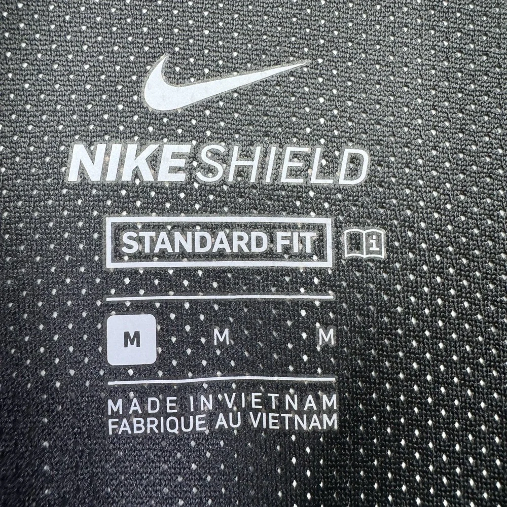 Nike Shield Victory Jacket Men's Size Medium Black Gray Quarter Zip BV0387-010
